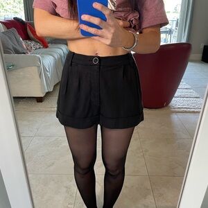 Alice + Olivia Black Shorts NWOT